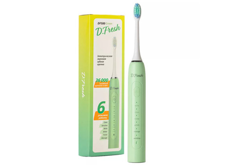 Электрические зубные щетки D.Fresh DF500 в зеленом цвете