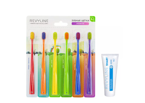 Коллекция зубных щеток Revyline SM5000 и зубная паста (15 г)